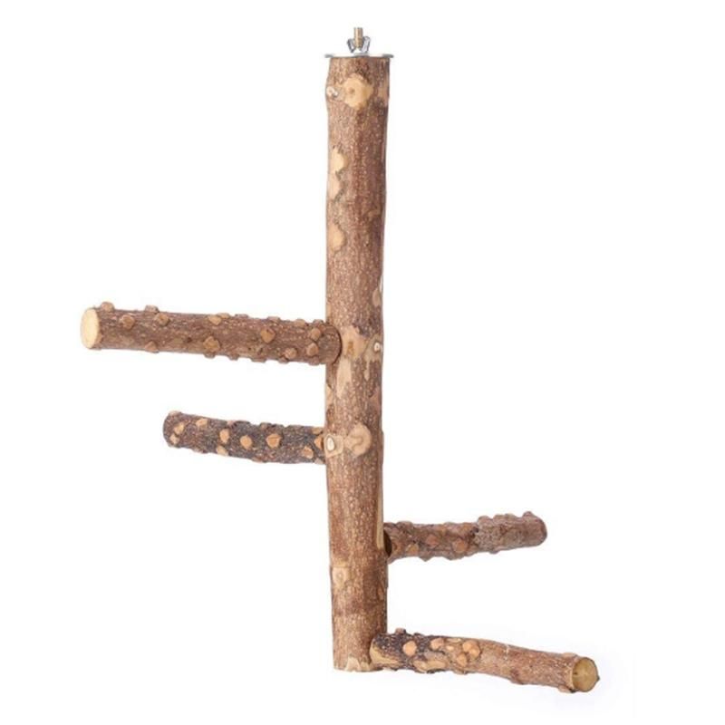Parrot Toy, Chewing Toy, Swing Bell, Pepper Wood Activity