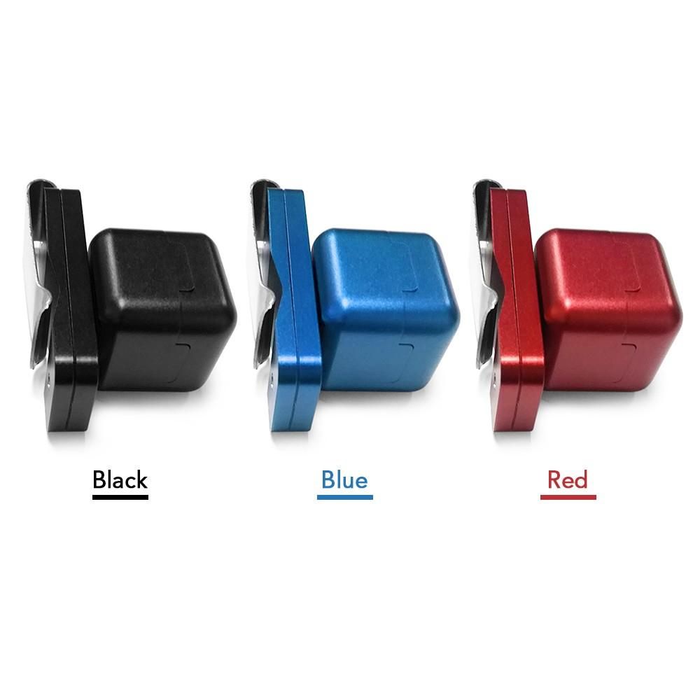 Portable Cue Chalk Case Aluminum Alloy Cue Tip Chalk Holder Billiard Pool Chalk Carrier Billiard Accessory