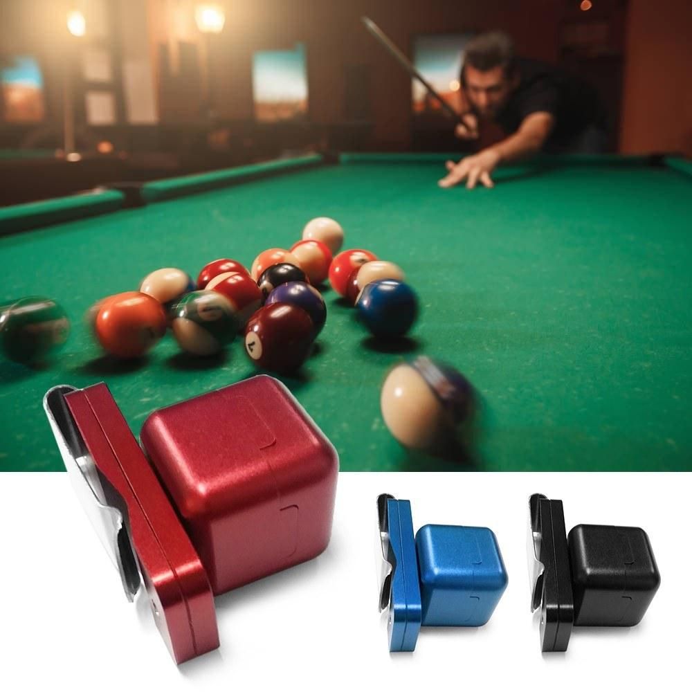 Portable Cue Chalk Case Aluminum Alloy Cue Tip Chalk Holder Billiard Pool Chalk Carrier Billiard Accessory