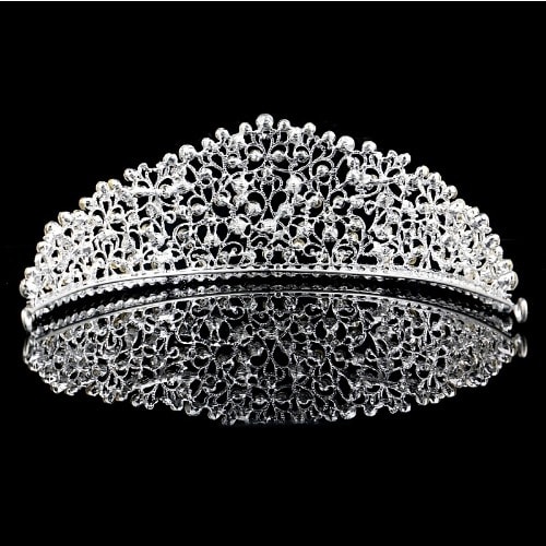 Sparkling Crystal Bridal Crown-Tiara