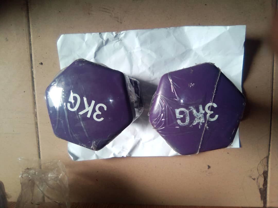 3kg Dumbbells - 3KG Pair - Purple