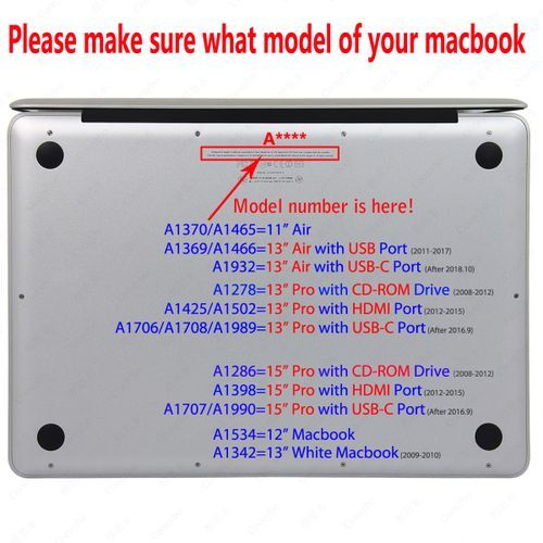 13" Air [USB Port] Case, Crystal Hard Cover For Apple 2011-2017 Macbook Air 13.3 Inch