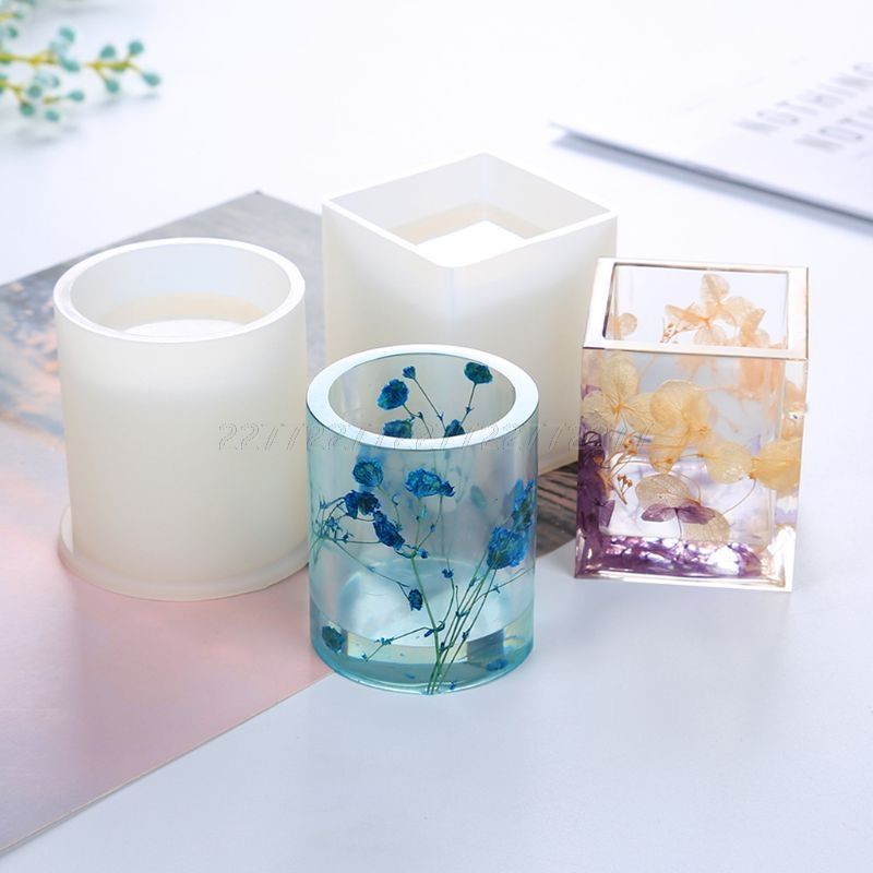 Silicone Mold Epoxy Resin DIY Pen Container Organizer