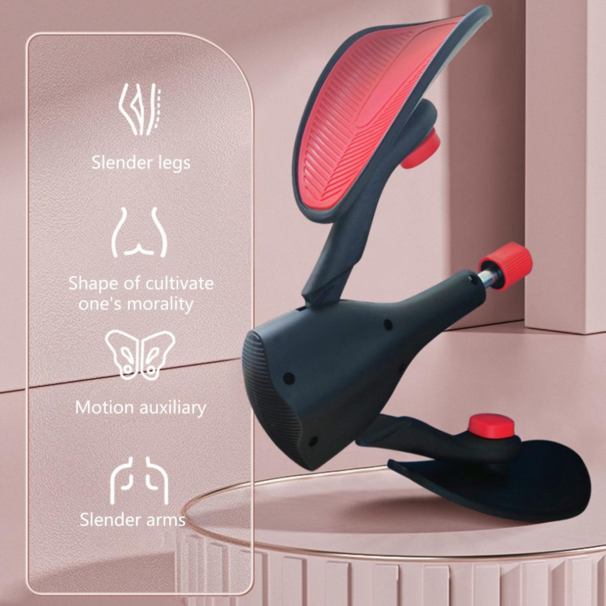 Hip Trainer Fat Burning Floor Trainer Black