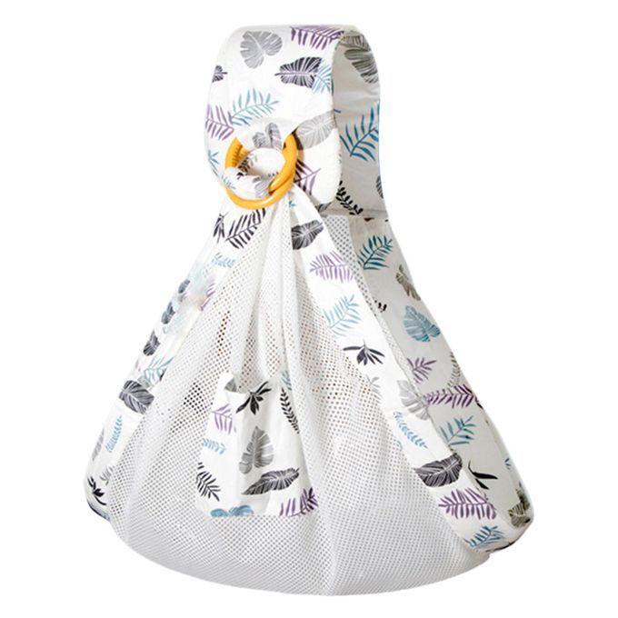 Newborn Baby Carrier Stretchy Sling Wrap Breathable Backpack White