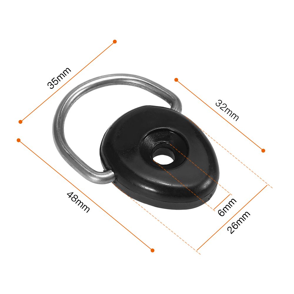 10pcs Kayak Oval D Rings With Screw Kit Deck Loop Mounting