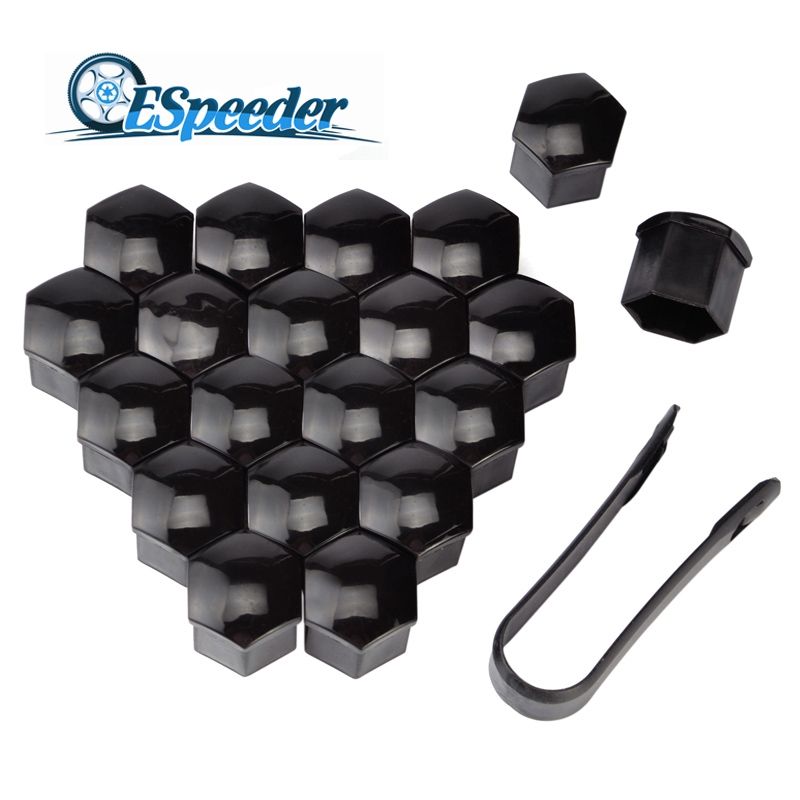 Espeeder 20pcs 19mm Tyre Wheel Hub Covers Wheel Nuts Covers