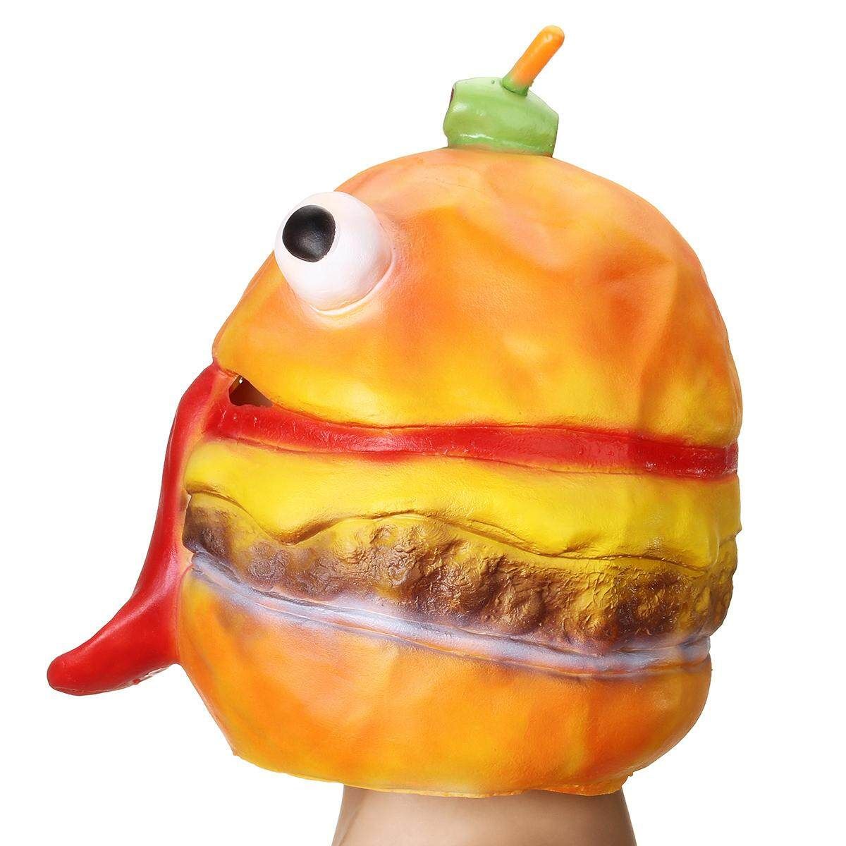 Beef Latex Halloween Cosplay Full Face Hamburger Human Masks