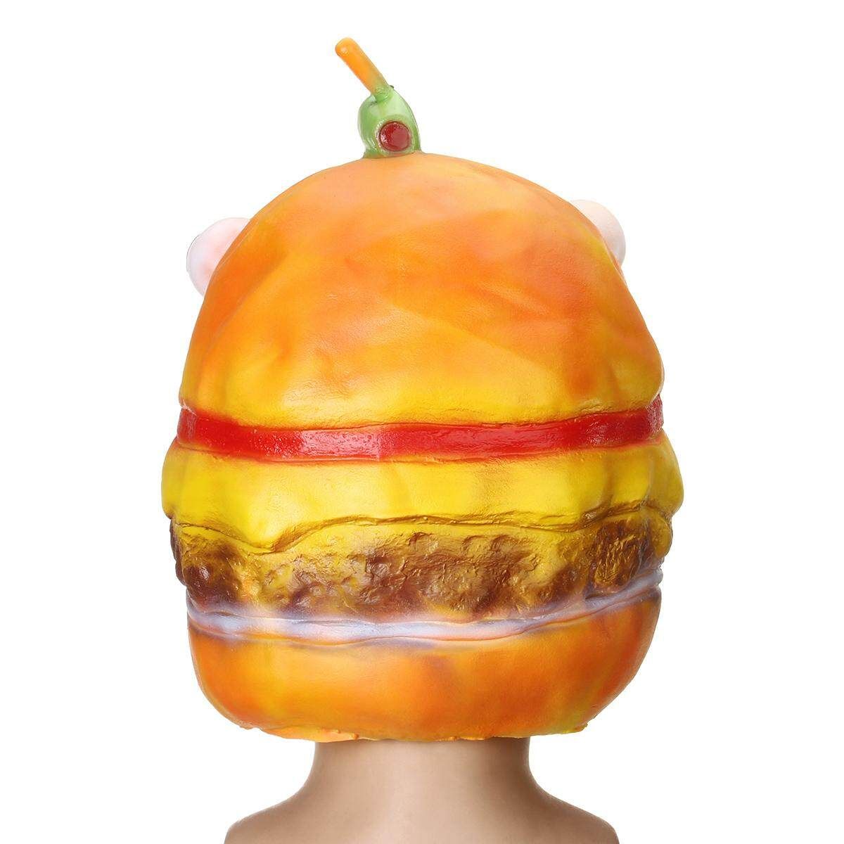 Beef Latex Halloween Cosplay Full Face Hamburger Human Masks