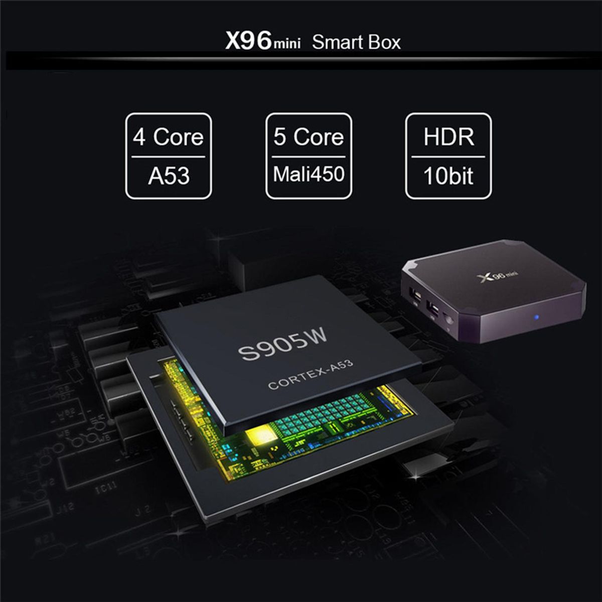 1 Set Smart TV-Box Infrared Remote Control Media Player AU Plug