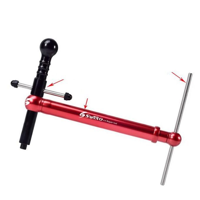 Durable Mountain Bike Wheel Set Rear Variable Lifting Lug  Orre Tion Tool Tail Hook  Orre Tion Tool AG-2.0-red+black+silver