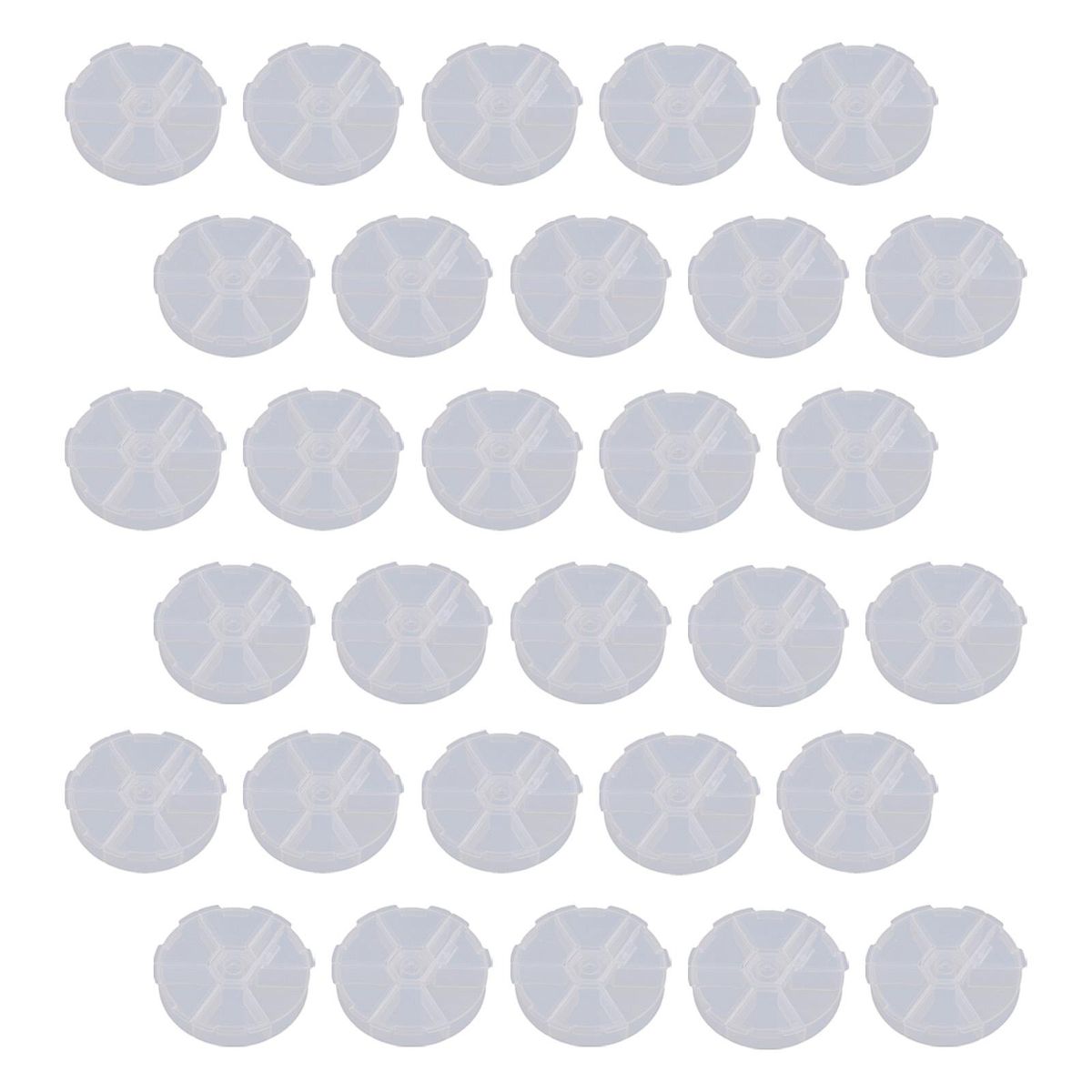 30 Pieces High Quality Jewellery Cases With Lid Round  Organizer