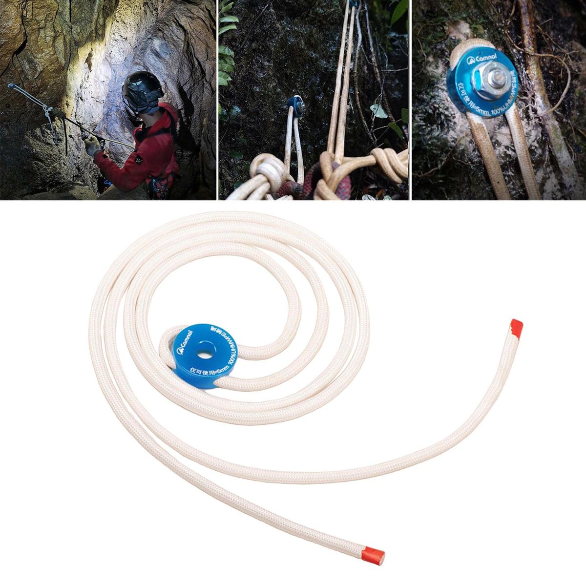 Safety 12KN Mountaineering Rock Climbing  Hanger Anchor With Rope