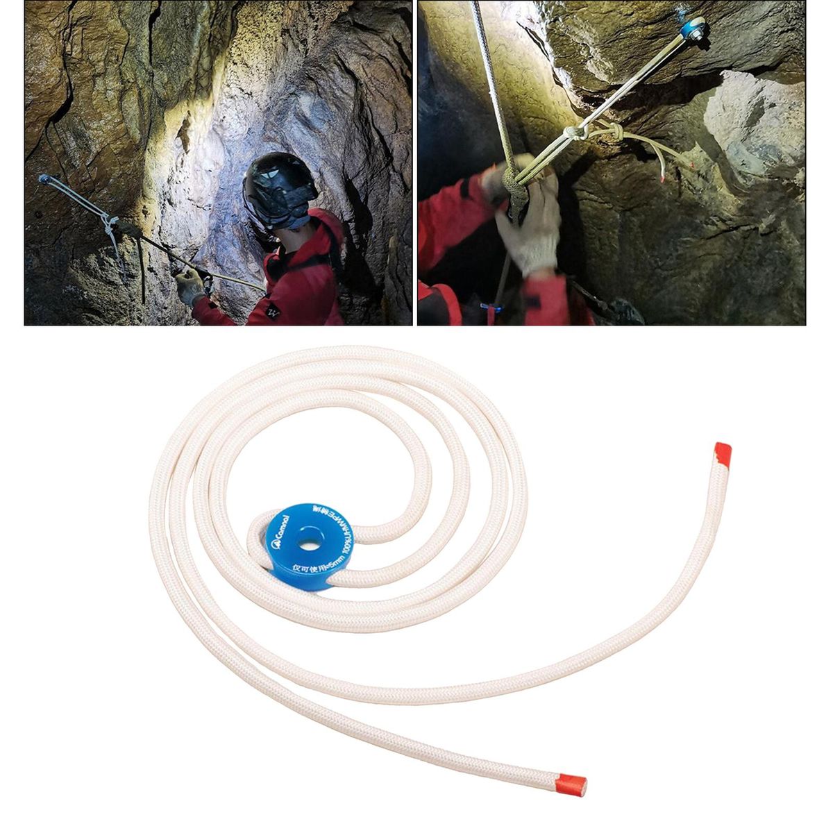 Safety 12KN Mountaineering Rock Climbing  Hanger Anchor With Rope