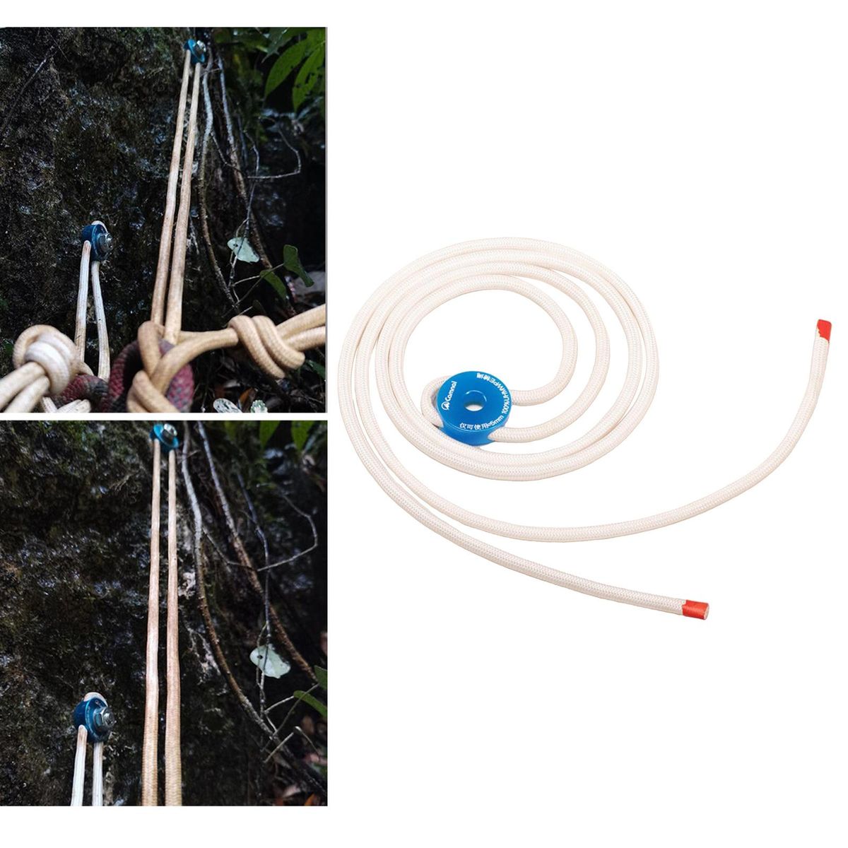 Safety 12KN Mountaineering Rock Climbing  Hanger Anchor With Rope