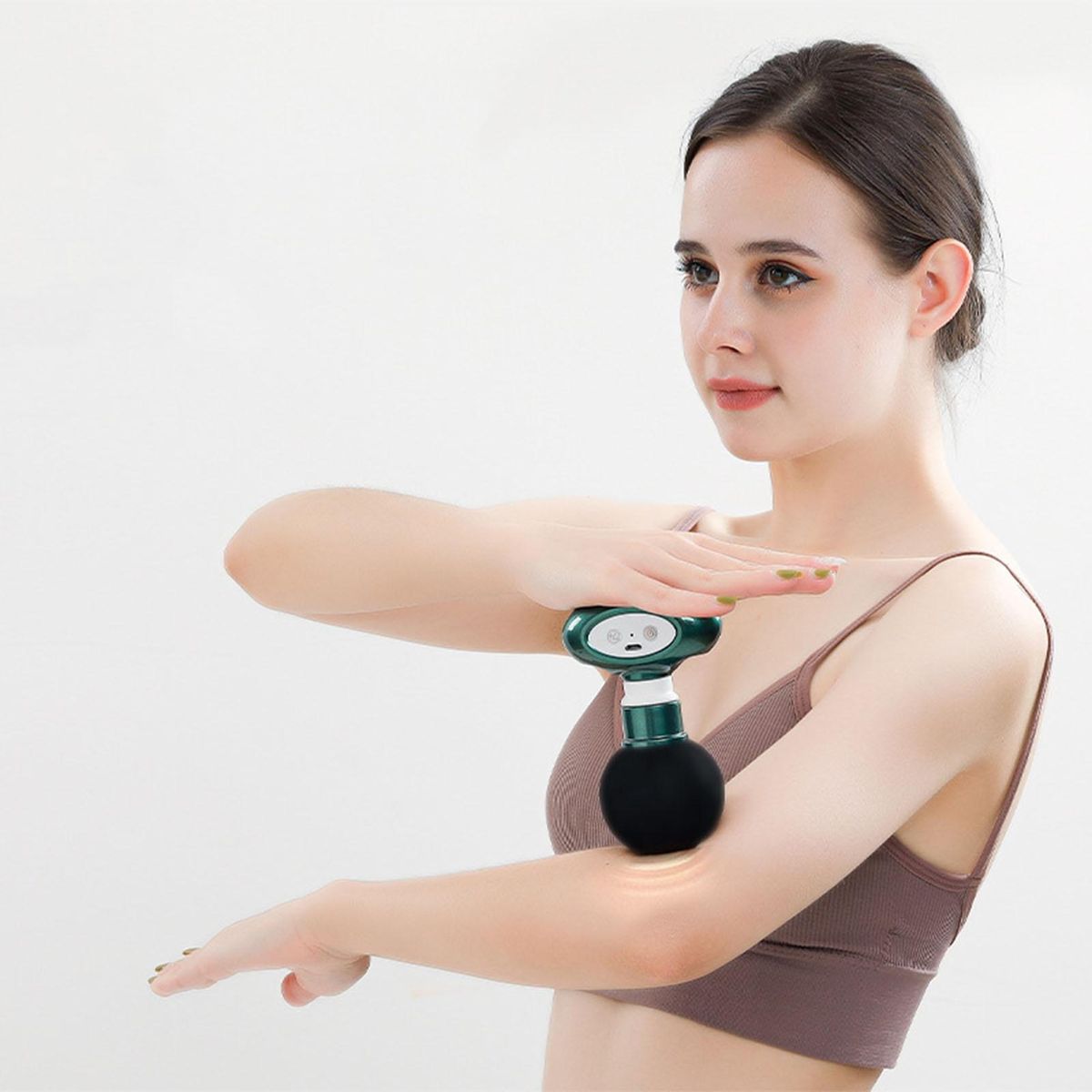 Portable Handheld Massager Wireless Handheld Mini Massager for Tissue Green