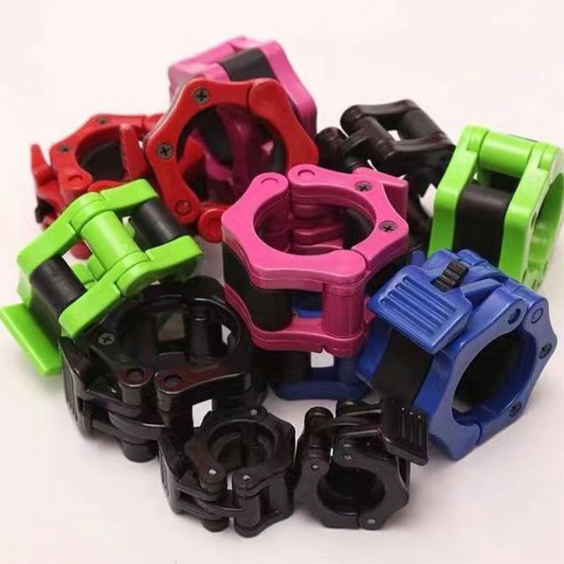 2PCS Barbell Clamps Lock Fitness Weightlifting Gym Buckle