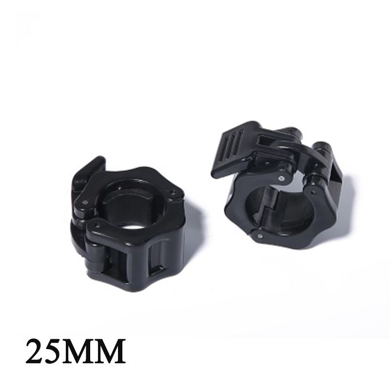 2PCS Barbell Clamps Lock Fitness Weightlifting Gym Buckle
