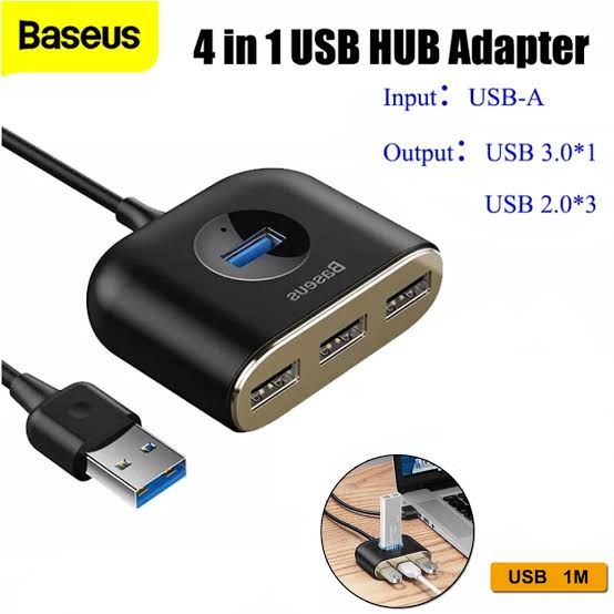 Baseus 4 Port Usb 3.0 Hub Adapter Usb A