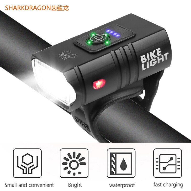 1000LM 2*T6 Strong Lamp USB Rechargeable Power Display