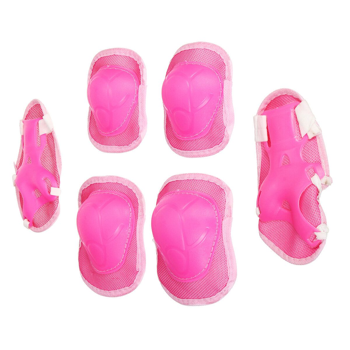 Skating Protective Gear Set Helment Elbow Knee Pads Bike Cycling Skateboard Kids Pink