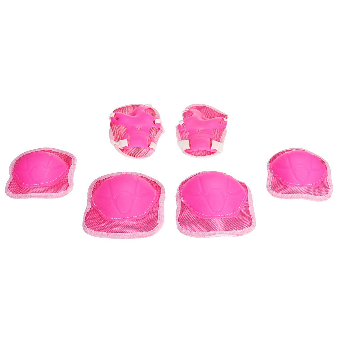 Skating Protective Gear Set Helment Elbow Knee Pads Bike Cycling Skateboard Kids Pink