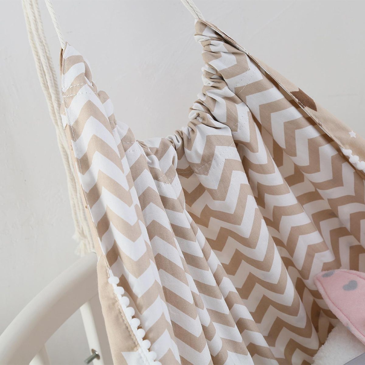 Detachable Portable Baby Hammock Crib Indoor Outdoor Khaki
