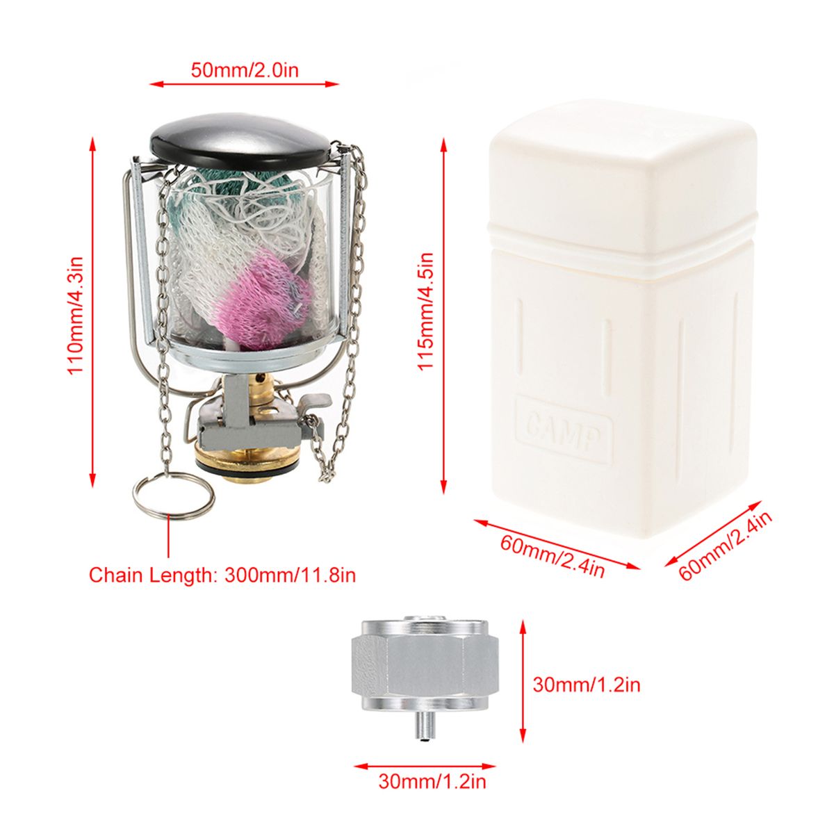 Mini Propane Lantern Single Mantle Gas Lamp Portable Gas