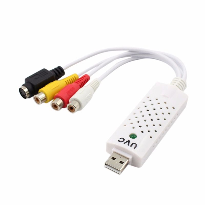 Portable Easycap USB 2.0 Audio Video Capture Card Adapter VHS To DVD Video Capture Converter For Win7/8/10/ XP/Vista