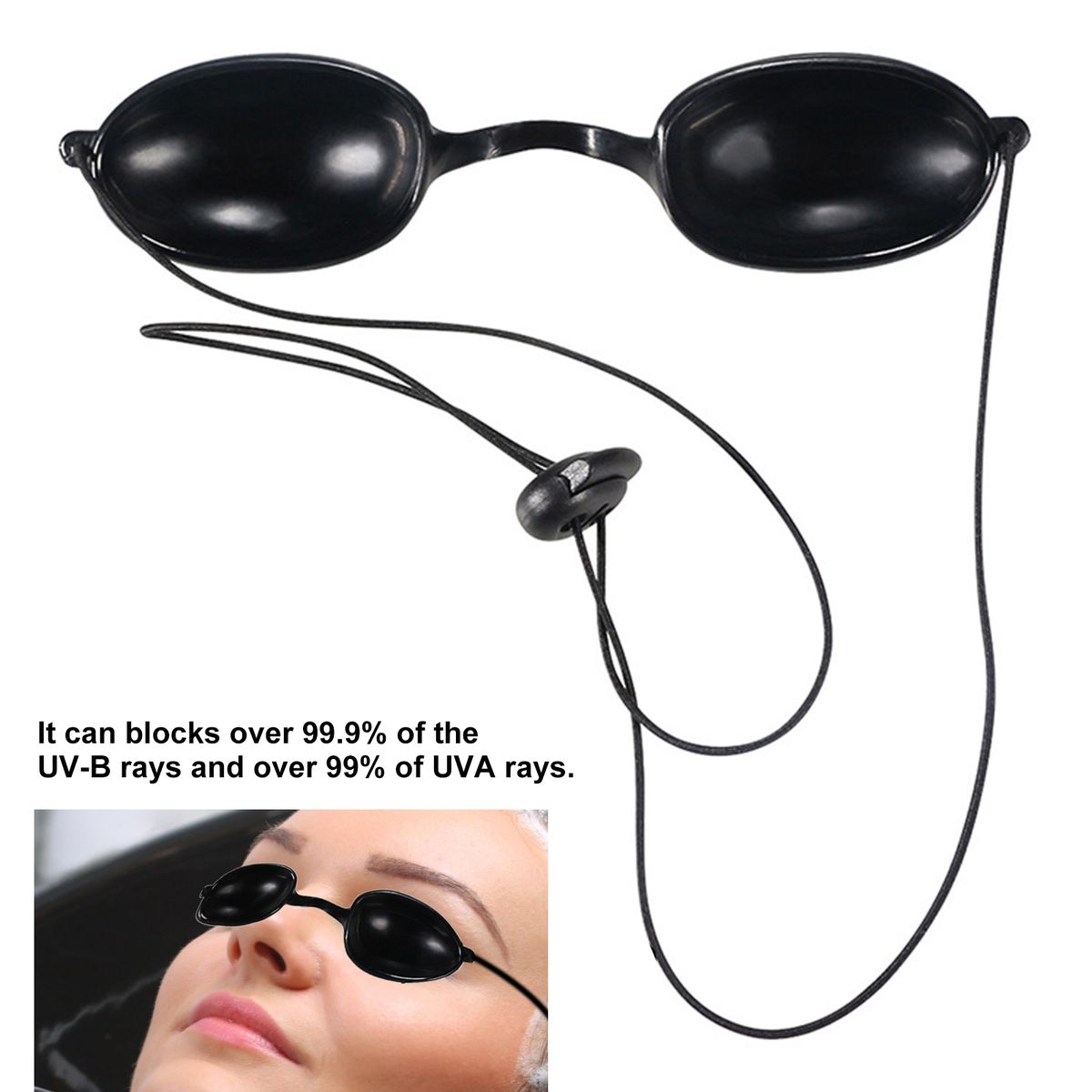 Flexible Tanning Bed Goggles Eye Protection UV Glasses