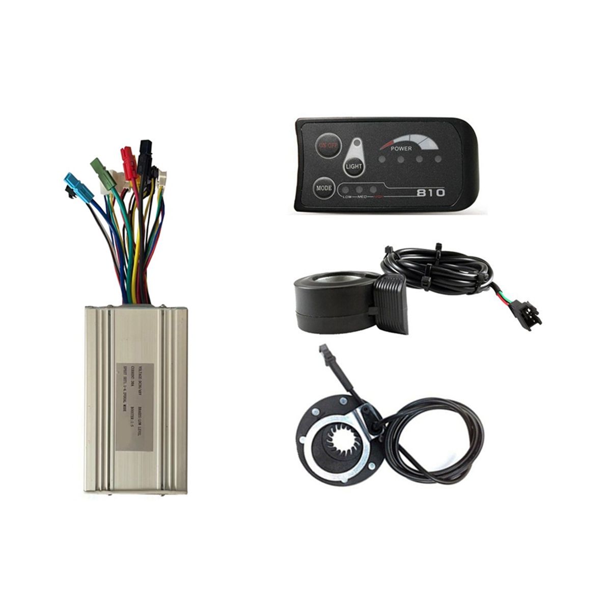E-Bike Conversion Kit 36V 48V Bicycle Speed Control Kit with S810 Panel for 1000W E-Bike