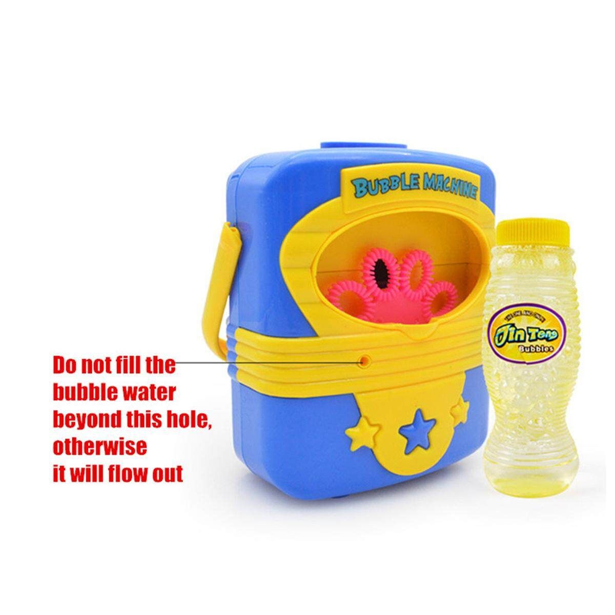 Kids Childrens Bubble Machine Blower Solution Birthday Party Bubbles Toy