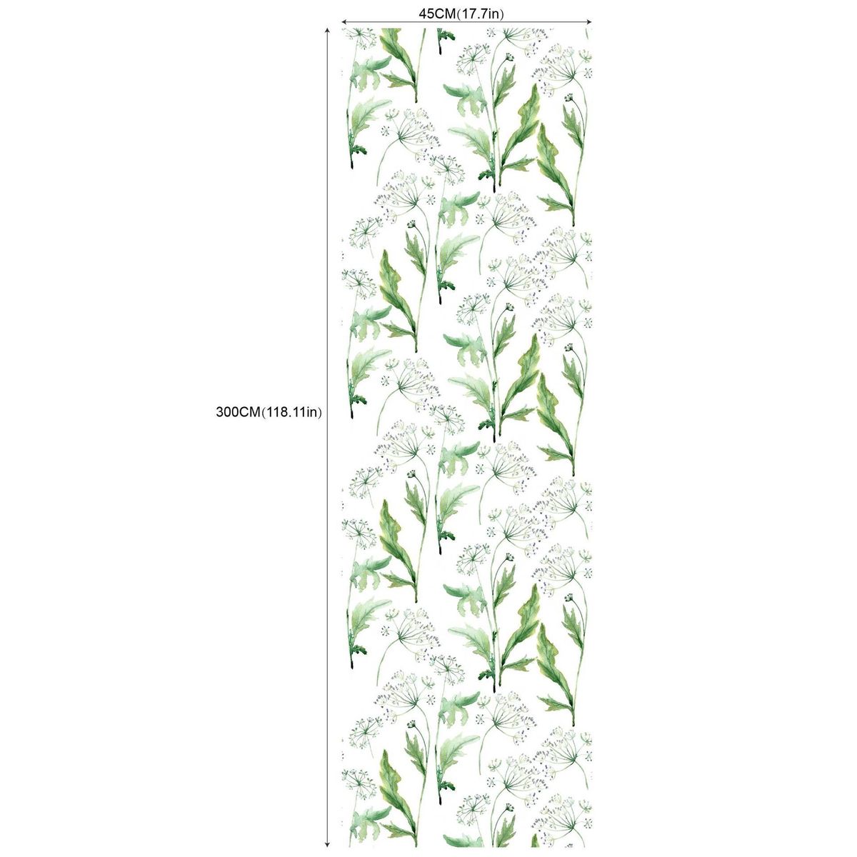 Watercolor Flower Terrazzo Living Room Bedroom Self-Adhesive and Removable Wallpaper (45cm * 300cm)