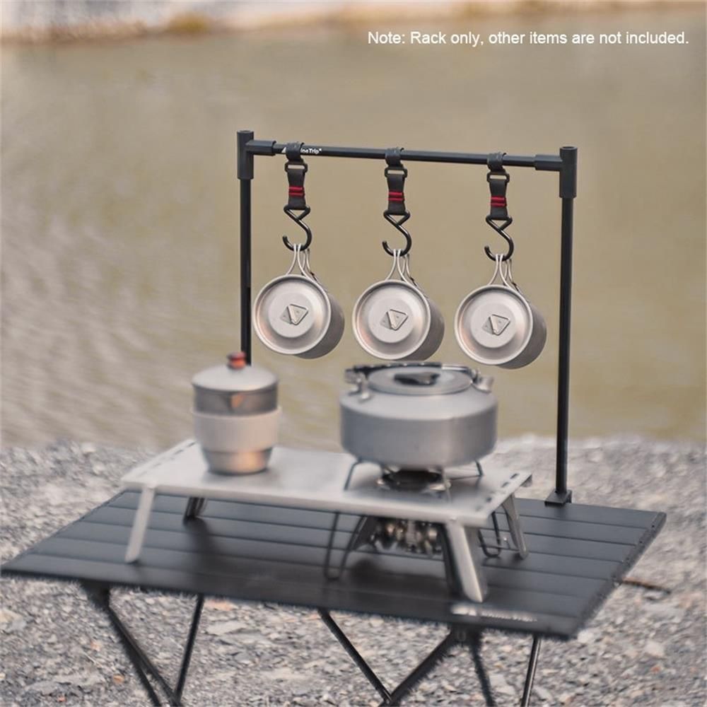 Ultralight Lantern Stand Camping Lamp Pole Portable Aluminum Durable Light Lantern Support For Picnic Hiking Backpacking Fishing Garden BBQ
