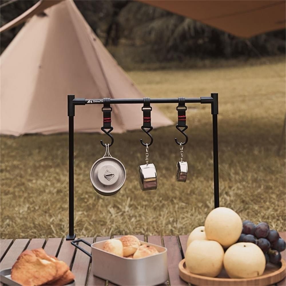 Ultralight Lantern Stand Camping Lamp Pole Portable Aluminum Durable Light Lantern Support For Picnic Hiking Backpacking Fishing Garden BBQ
