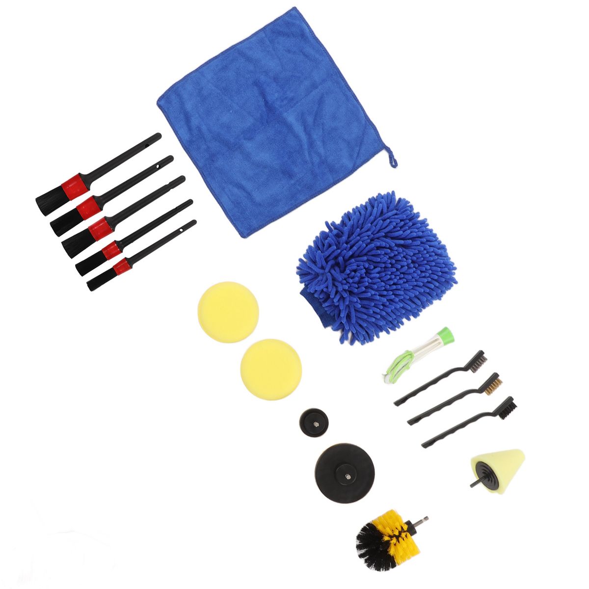 17pcs Auto Detailing Brush Kit Professional Car Detail