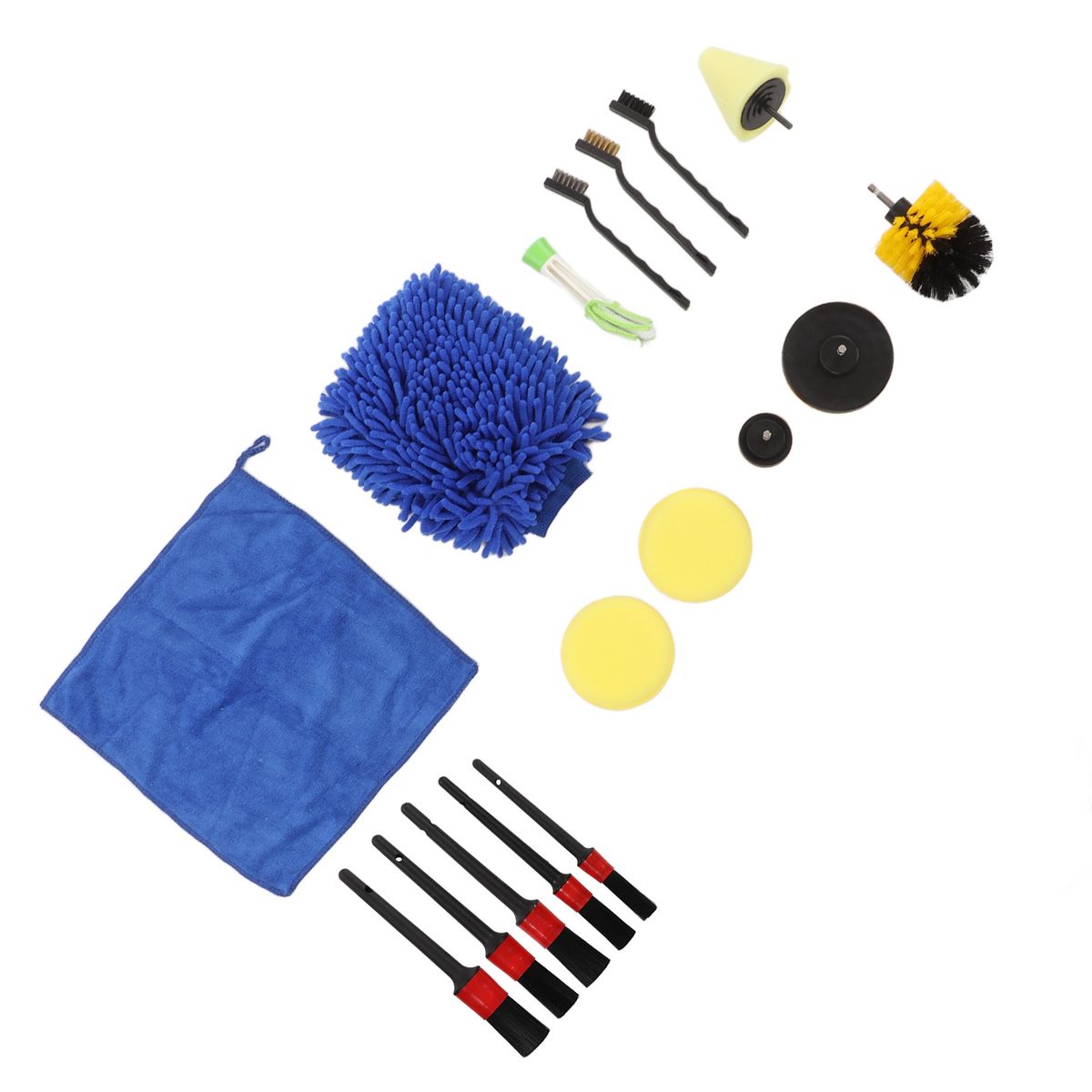 17pcs Auto Detailing Brush Kit Professional Car Detail