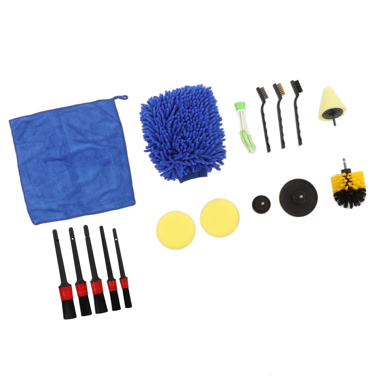 17pcs Auto Detailing Brush Kit Professional Car Detail