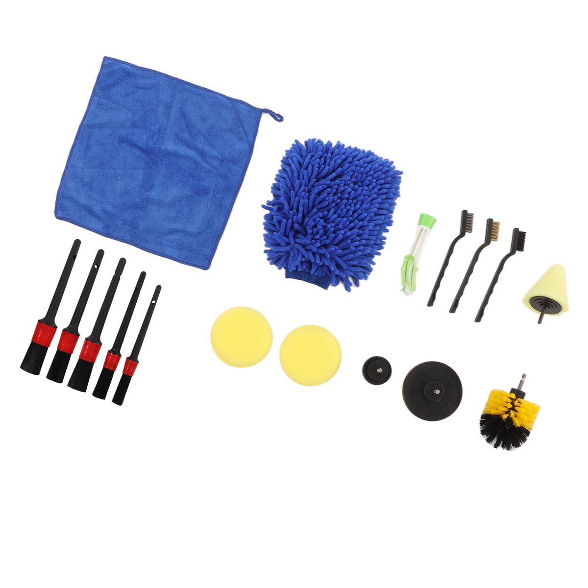 17pcs Auto Detailing Brush Kit Professional Car Detail