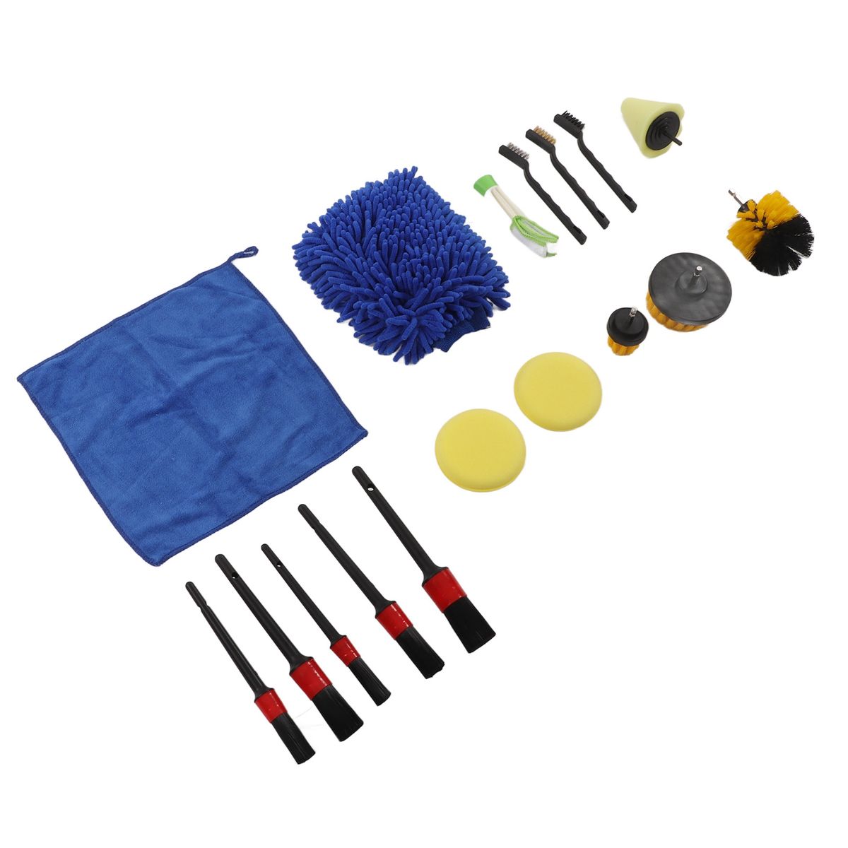 17pcs Auto Detailing Brush Kit Professional Car Detail