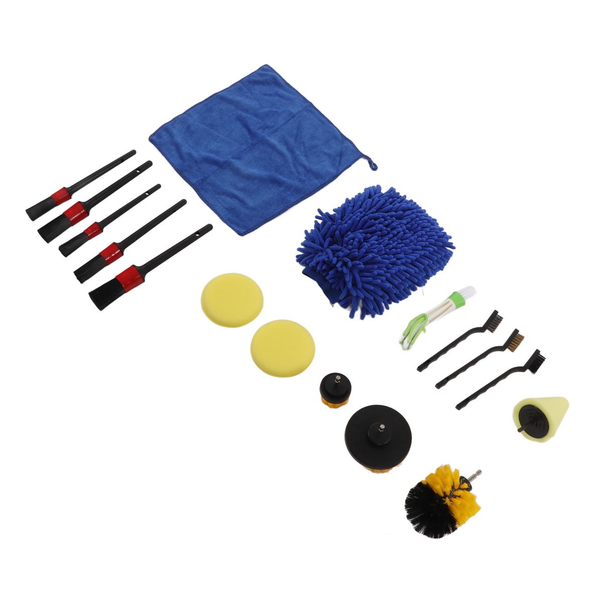 17pcs Auto Detailing Brush Kit Professional Car Detail
