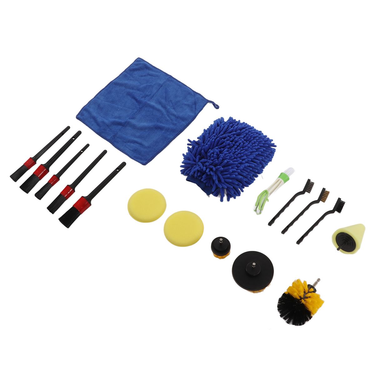 17pcs Auto Detailing Brush Kit Professional Car Detail
