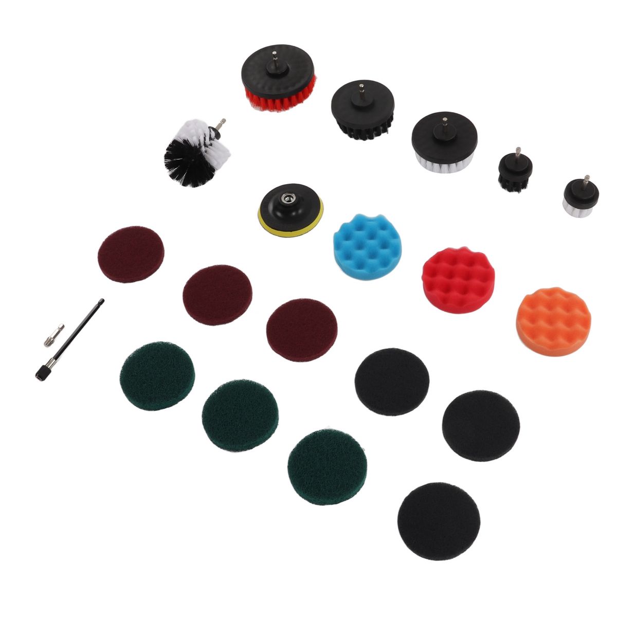 Drill Brush Polishing Pad Set With Power Scrub Brushes