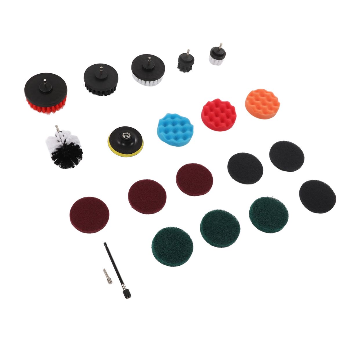 Drill Brush Polishing Pad Set With Power Scrub Brushes
