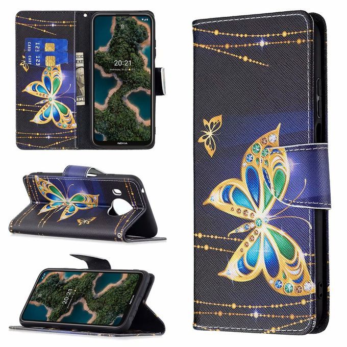 Nokia X20/X10 Case Butterfly Flip Cover LeatherWallet Case