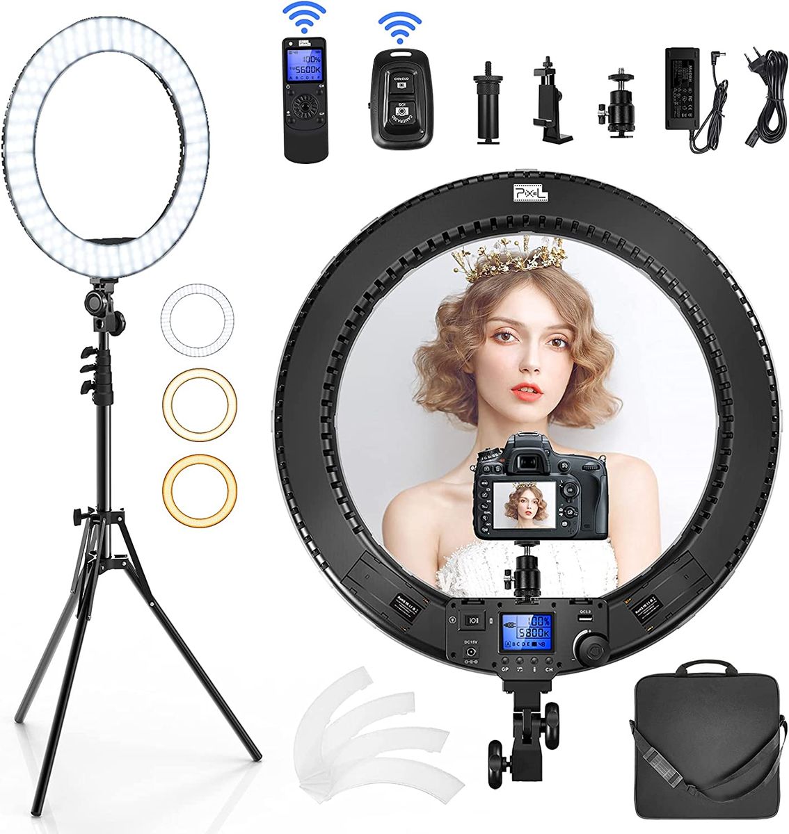 Selfie Ring Light - 18 Inch Ring Light With Tripod Stand