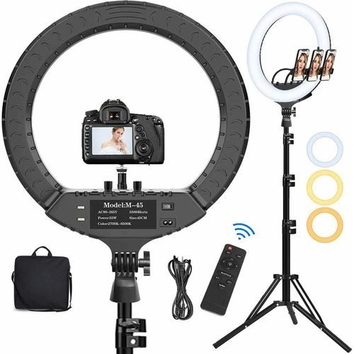 Selfie Ring Light - 18 Inch Ring Light With Tripod Stand