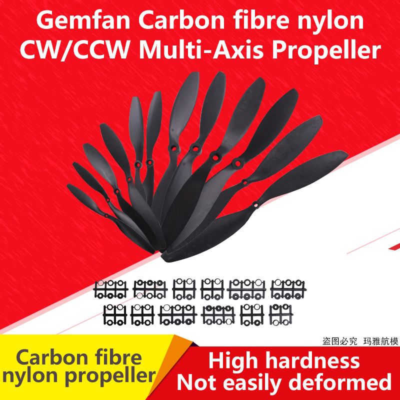 Gemfan Carbon Nylon Multi-axis Propeller CW/CCW 8038 9047 1045 1147 1447 APC Type N CW/CCW Propeller Blades Prop