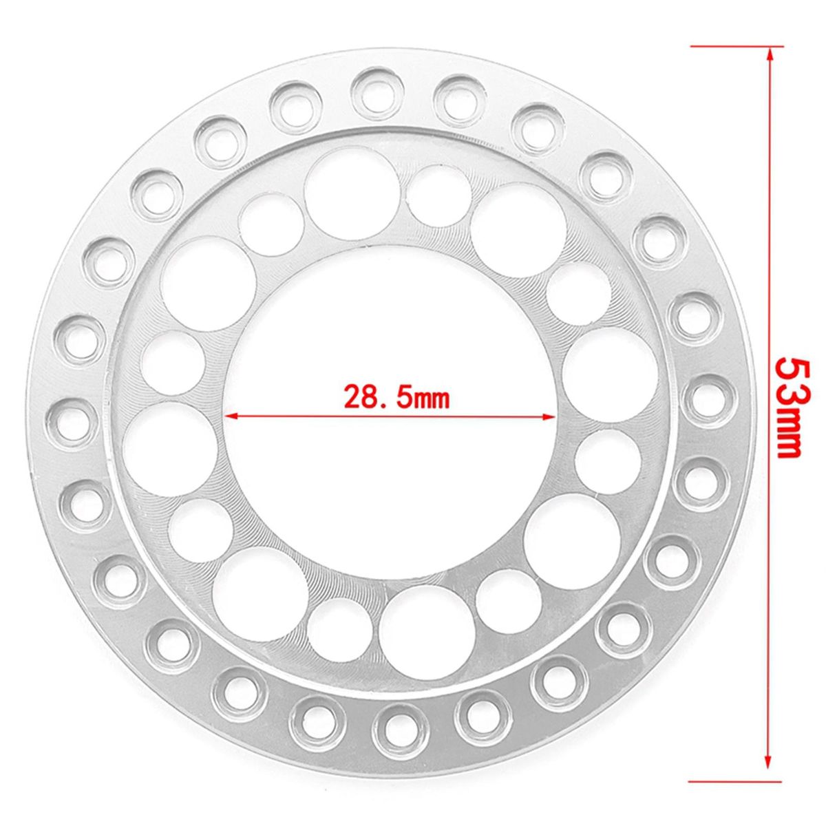 RC Beadlock Wheel Rim Replacement Ring 4PCS Compatible with 1/10 TRX4 SCX10 90046 90047 RC Car 1.9in Wheels Rims
