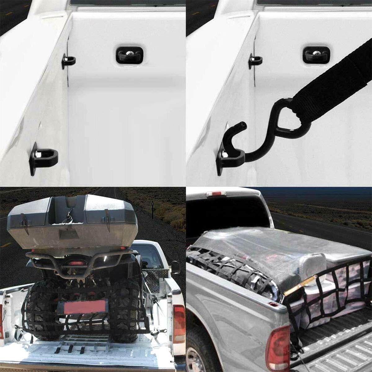 2Pcs Car Accessories Tie Down Anchor Truck Bed Side Wall Anchor Pickup GMC Chevy